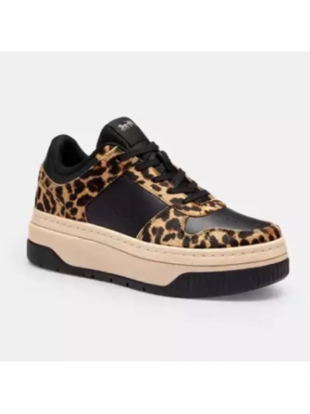 Coach Platform Sneaker With Leopard Print Women8.0 US# CCI57